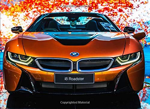 BMW i8: 120 pages with 20 lines you can use as a journal or a notebook .8.25 by 6 inches