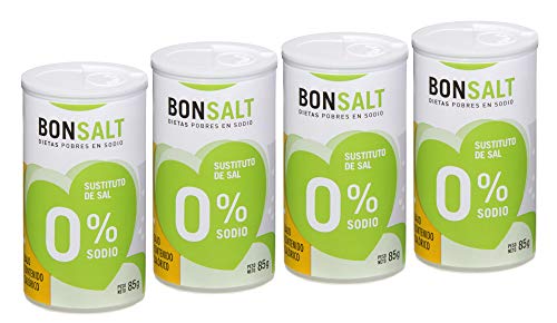 Bonsalt Sal 0% Sodio - Paquete de 4 x 85 gr - Total: 340 gr