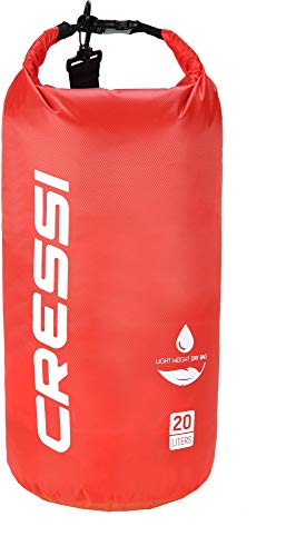 Cressi Dry Mochila Impermeable para Actividades Deportivas, Unisex Adulto, Rojo (Red/tek Bag), 20 L