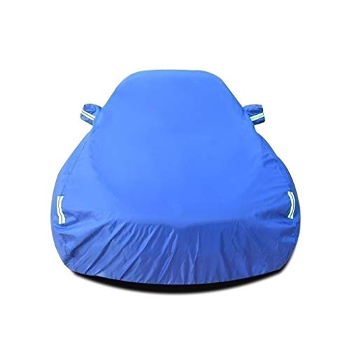 Cubierta para coche Compatible con la serie 5 de BMW 520d xDrive Berlina coche cubierta impermeable y transpirable grueso de Protección Solar Lluvia de toldos de lona (Color : Blue)