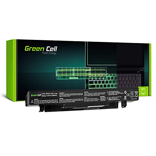 Green Cell® Standard Serie A41-X550A Batería para ASUS X550 X550C X550CA X550CC X550CL X550E X550L X550LN X550V X550VB X550VC X550VL Ordenador (4 Celdas 2200mAh 14.4V Negro)
