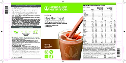 Herbalife Batido Fórmula 1 Chocolate Cremoso bote 550g