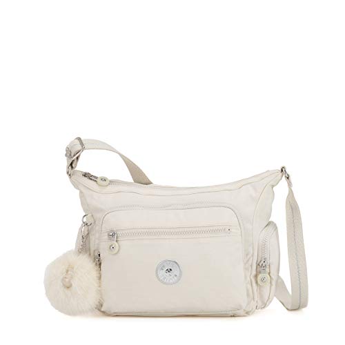 Kipling Gabbie S, Bolsos Bandolera para Mujer, Blanco (Dazz White), 29x22x16.5 cm