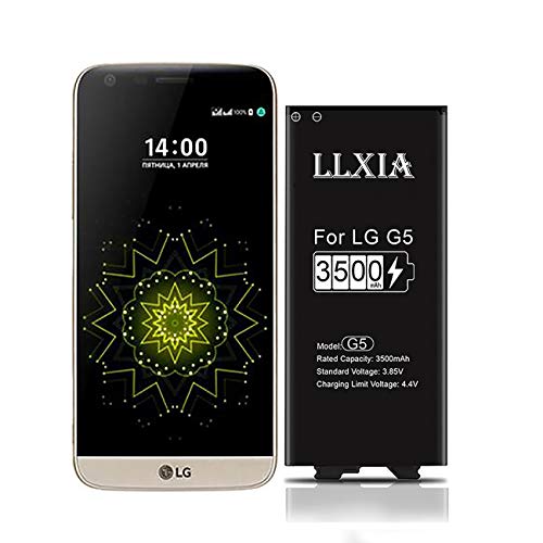 LLXIA 3500mAh Batería para LG G5 de Alta Capacidad, Reemplazo de Ion de Litio Compatible con Original LG BL-42D1F Batería (2 años de garantía)