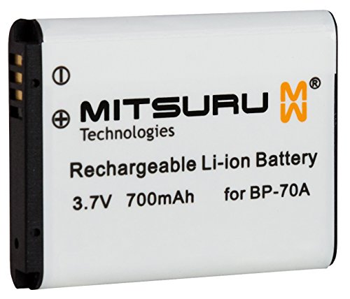 Mitsuru® batería para Samsung BP-70A BP70A recambio para Samsung Digimax 10 100 105 120 170 20 200 30 50 60 600 61 630 65 66