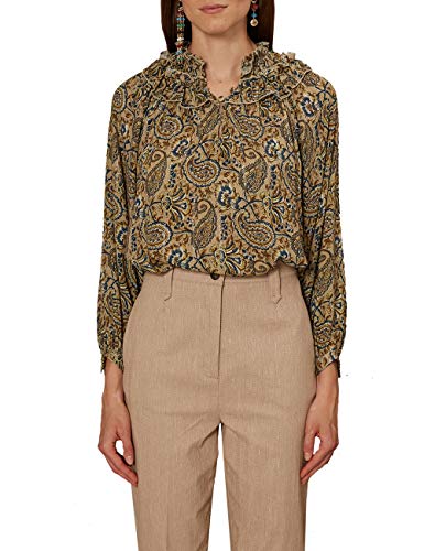 Oltre : Blusa con Estampado Cachemir Verde XL (Italian Size)