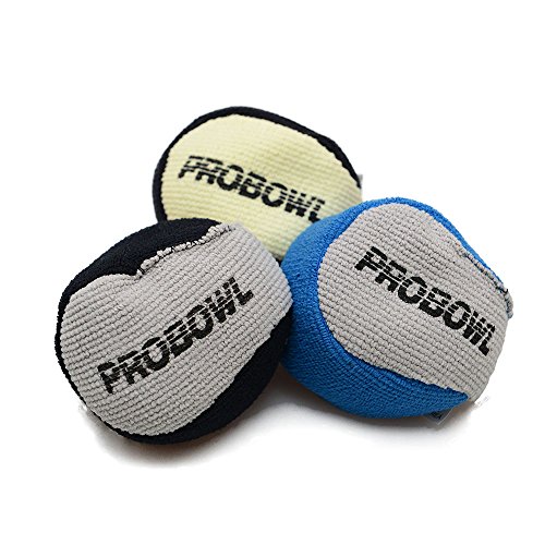 Pelota de microfibra de Pro Bowl, para jugar a los bolos, azul y gris