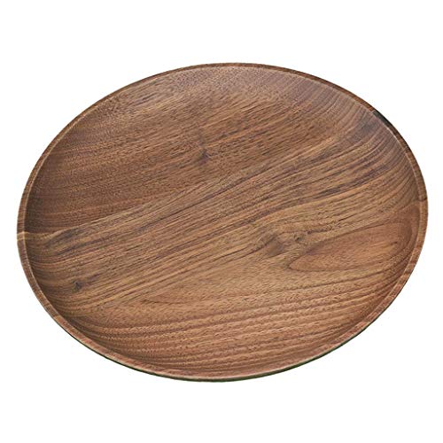 Placa Redonda de Madera Bandeja de Comida Equipo de Cocina/Panadería/Regalo de Año Nuevo - 15cm