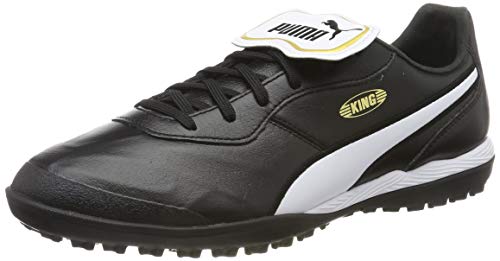 PUMA King Top TT, Zapatillas de fútbol Unisex Adulto, Negro Black White, 38 EU