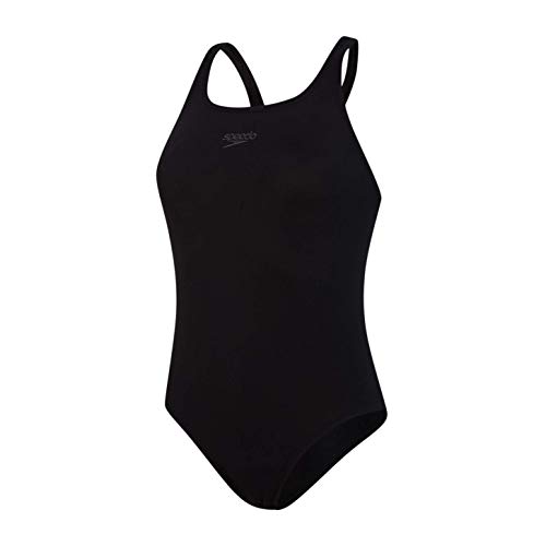 Speedo Endurance + Estampado Medalist Bañador, Mujer, Negra, 40