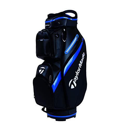 TaylorMade Deluxe Cart Bag - Bolso para Hombre (Talla única), Color Negro