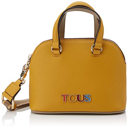 Tous Bowling Mini New Essence, Bolso bolera para Mujer, Multicolor (Mostaza Topo 995900795), 19x14.5x10 cm (W x H x L)