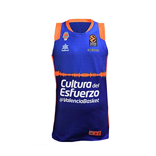 Valencia basket Camiseta de Juego Azul euroliga, Hombres, Blue, XL