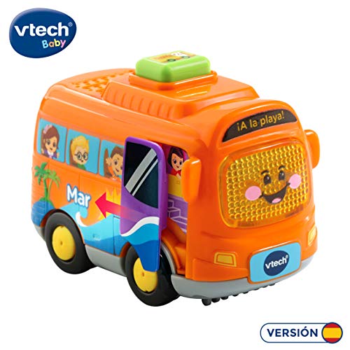 VTech- Mar el autocar TutTut Bólidos Vehículo interactivo con voz, música y efectos de sonido, incluye botón sorpresa, Multicolor (80-516722) , color/modelo surtido