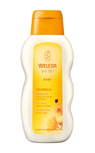 Weleda - Leche corporal de caléndula para bebé, 200 ml