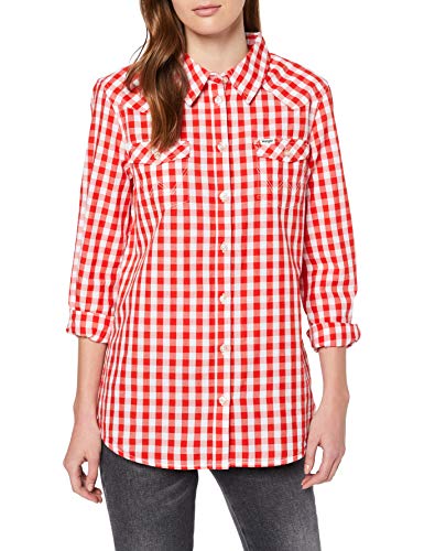 Wrangler LS Western Shirt Blusa, Rojo (Formula Red Mwo), X-Small para Mujer