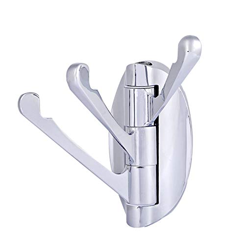 Yizhet Percha Giratoria Wall Mounted, Giratorias Hanger de Acero Inoxidable con Triple Brazos Giratorio y Plegable de Ropa/Toalla Perchas para Baño Cocina Garaje