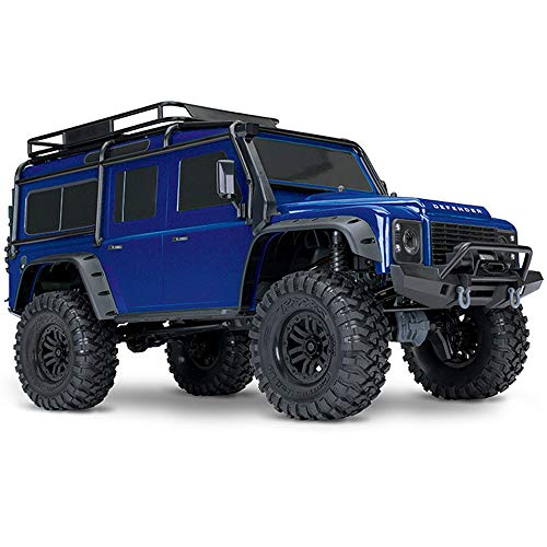 YYD RC Todoterreno TRX-4 Land Rover Defender 1/10 Control Remoto simulación Escalada Coche diferencial Bloqueo Marcha Alta y Baja tracción en Cuatro Ruedas vehículo Todo Terreno,Gray