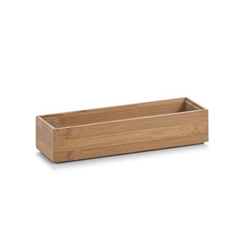 Zeller 13331 Caja para Poner Orden, Madera, Marrón, 23x7.5x5 cm