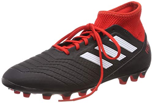adidas Predator 18.3 AG, Botas de fútbol para Hombre, Multicolor (Negbás/Ftwbla/Rojo 000), 41 1/3 EU
