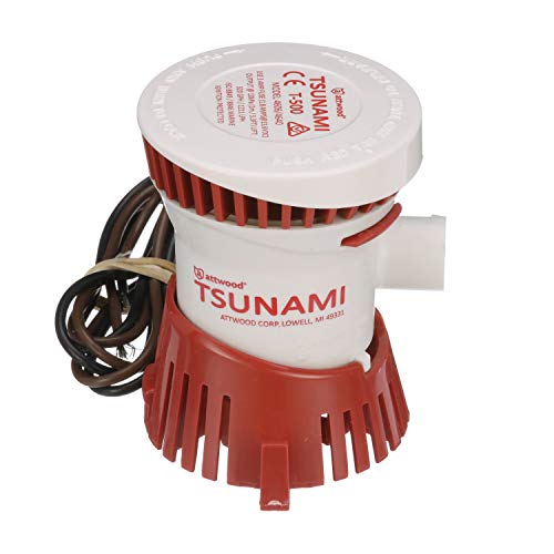 Attwood 4606-7 tsunami Bomba de achique de cartucho, 12v, 500 g/h, 1.892 l/h, 19 mm