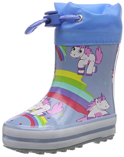 Beck Rainbow, Botas de Agua para Niñas, Azul (Hellblau 04), 30 EU