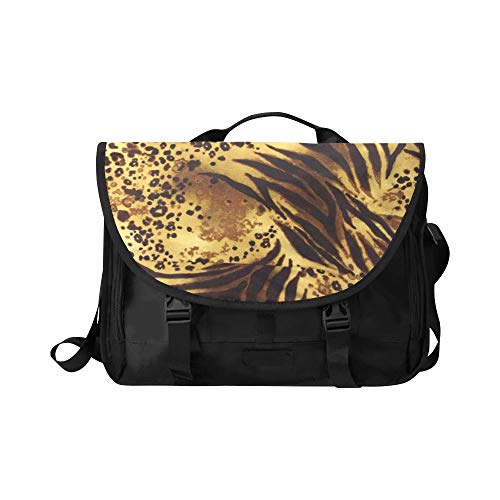 Bolso de Hombro de Mujer con Estampado de Rayas de Tigre Animal Safari Bolsa de Transporte para computadora portátil Multifuncional Apta para computadora portátil de 15 Pulgadas Macbook