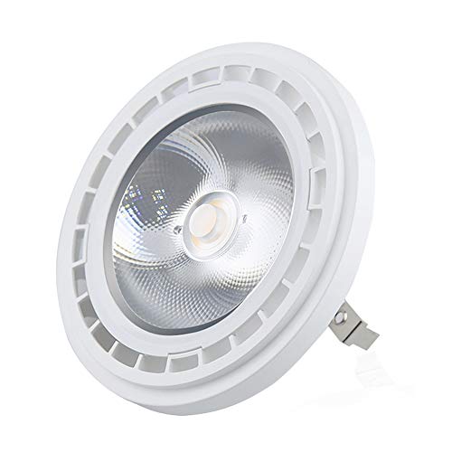 Bonlux 12W Foco AR111 Bombilla G53 led COB 12V, Reemplazo de Bombilla QR111 G53/Bombilla de Focos Empotrables (Blanco Frío 6000K)