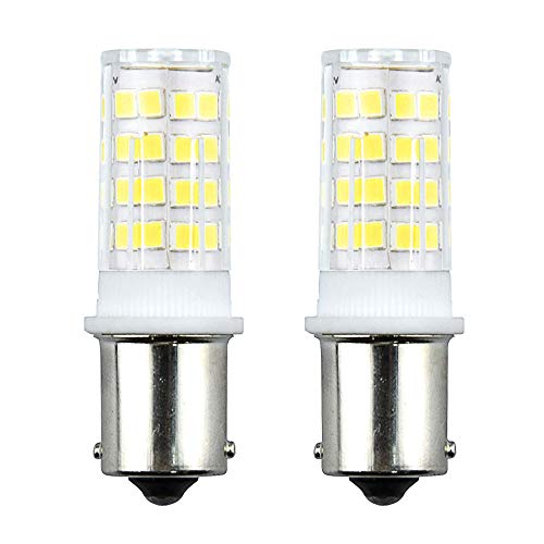 Bonlux 3.5W 12V P21W 1156 BA15S LED Bombilla con 350 Lumen 51 SMD 2835 para Iluminación Interior de Vehículos, Remolque, Barco (2-Unidades, Luz Fría 6000K)