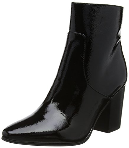 Calvin Klein Jeans Adrienne Crinkle Patent, Botines para Mujer, Negro (Black 000), 39 EU