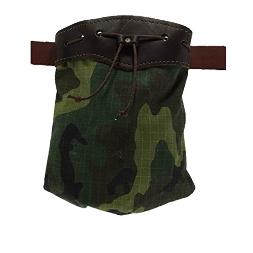 CAZA Y AVENTURA Una Bolsa de Ojeo-Bolsa portacartuchos, en Cordura Lona Camuflaje. con Enganche para Llevar en el cinturón.para 40 Cartuchos