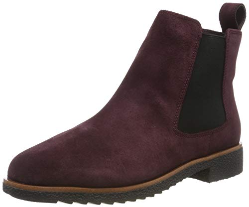 Clarks Griffin Plaza, Botas Chelsea para Mujer, Braun Burgundy Suede, 39 EU