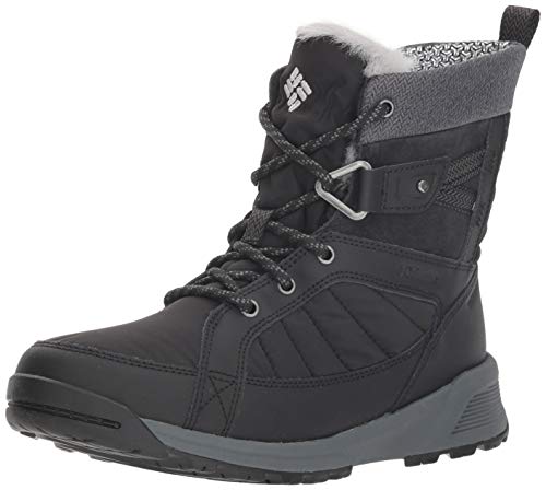 Columbia Meadows Omni, Botas Bajas para Mujer, Negro (Heat-Black, Steam), 38 1/2 EU