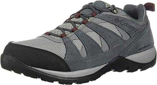 Columbia Redmond V2, Zapatos de Senderismo Impermeables para Hombre, Gris (Monument, Red J 036), 43 EU