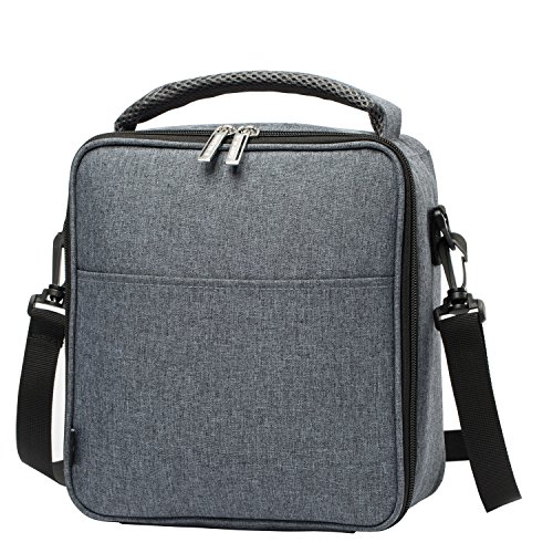 E-MANIS Bolsa Almuerzo Bolsa Térmica con Compartimentos Separados,Multiuso Caja De Almuerzo Multiuso Bolsa de Almuerzo para Adultos,Mujeres,Niños para Camping,Excursión,Playa Refrescos 6L (Gris)