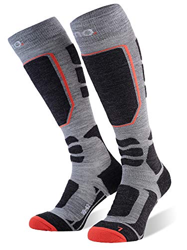 Eono Essentials Ski Socks (Basic o Premium), Grau (Premium), UE 39-42, UK 6-8