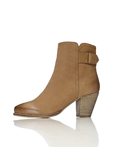 find. Botines de Ante con Hebilla para Mujer, Marrón (Tan), 37 EU