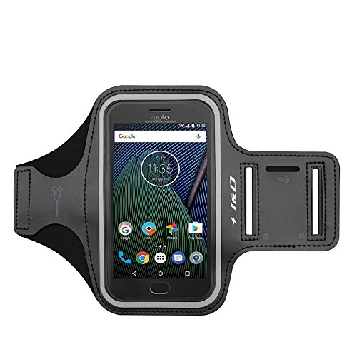 JD Compatible para Motorola Moto G5 Plus/Moto G6 / Moto G6 Plus/Motorola Moto G8 Power Brazalete Deportivo para Correr, Ranura para Llaves, Conexión con Auriculares Mientras Ejercicios y Carreras