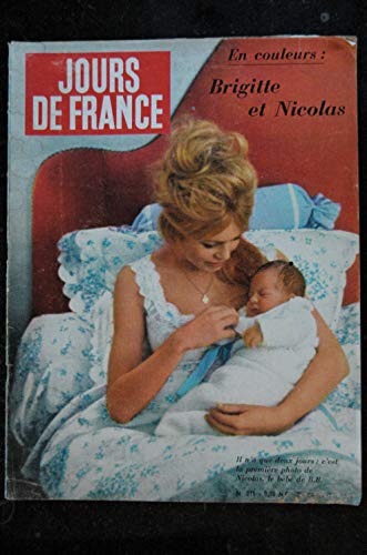 JOURS DE FRANCE 271 janvier 1960 BRIGITTE BARDOT et Nicolas Cover + 14 pages Prince Charles Mohammed V chez Nasser