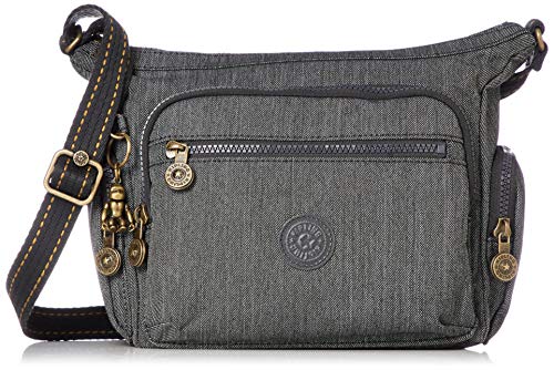 Kipling Gabbie S, Bolsos Bandolera para Mujer, Negro (Black Indigo), 29x22x16.5 cm