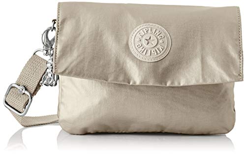 Kipling - Osyka, Bolsos bandolera Mujer, Dorado (Cloud Metal Gifting), 21x15x3.2 cm (B x H T)