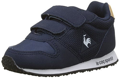 LE COQ SPORTIF Alpha Inf Sport, Botas Unisex bebé, Beige (Dress Blue/Croissant Bleu), 26 EU