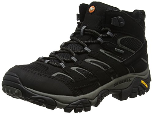 Merrell Moab 2 Mid GTX, Botas de Senderismo para Hombre, Negro (Black), 46 EU