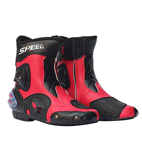 N/A Accesorios de vehículos para Hombre, Zapatos de Carreras de Piel, Botas de Motocross, Motocross, Motocross, Botas de Motociclismo