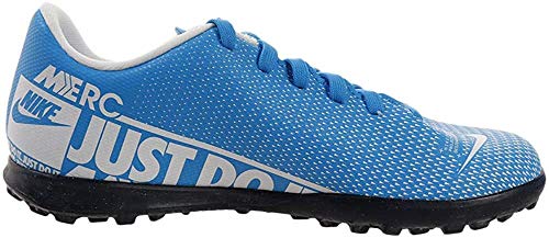 Nike JR Vapor 13 Club TF, Botas de fútbol Unisex niño, Multicolor (Blue Hero/White/Obsidian 414), 36.5 EU