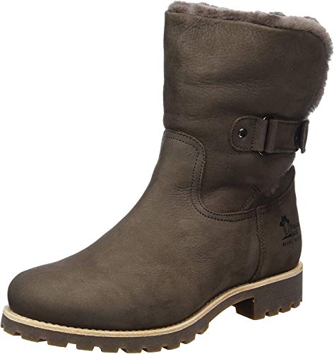 Panama Jack Felia Igloo, Botas Estilo Motero para Mujer, Gris (Gris B7), 39 EU