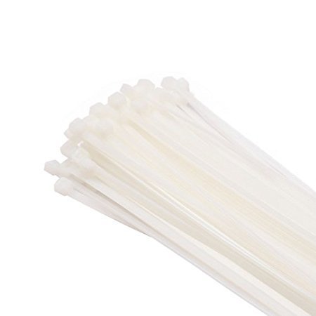 Paquete de bridas para cables, de Gocableties, alta calidad, de nailon resistente, 300 x 3,6 mm, 100 unidades, blanco
