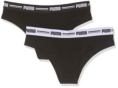 PUMA Brazilian Comd 2p Pack Braguita brasileña, Negro (Black 200), 36 (Talla del Fabricante: 005) 2 para Mujer