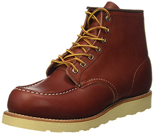 Red Wing Shoes 6" Classic Moc, Zapatos de cuero con cordones para hombre, Marrón (Oro-russet Portage), 41 EU