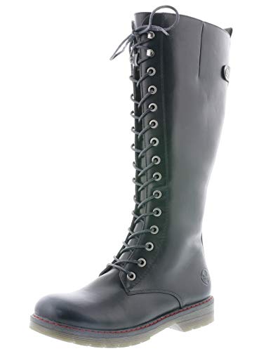 Rieker Mujer Botas 90430, señora Botas de Invierno, Botas de Invierno,Botas de Cordones,Forradas,cálidas,Schwarz,39 EU / 6 UK